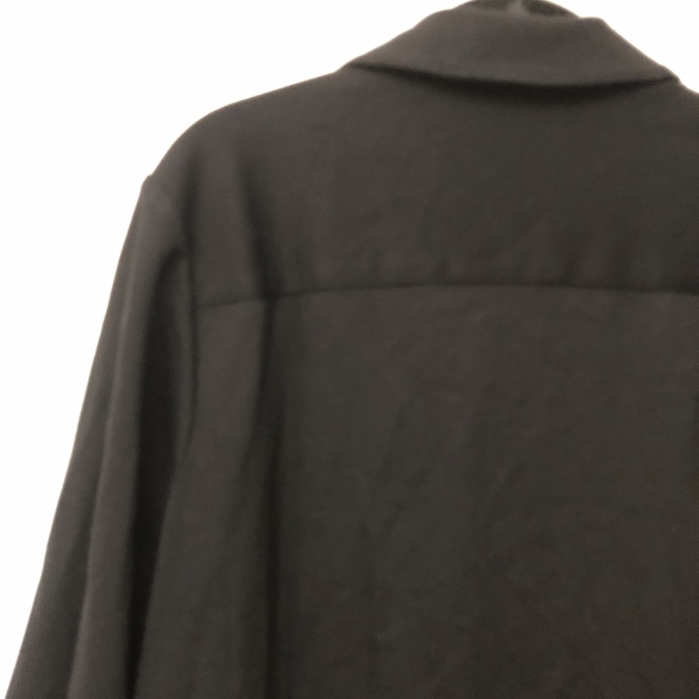 Jones New York Women's Black Two Pocket Gold Buttons 3/4 Sleeve Shirt Dress - 16 - Picture 6 of 11